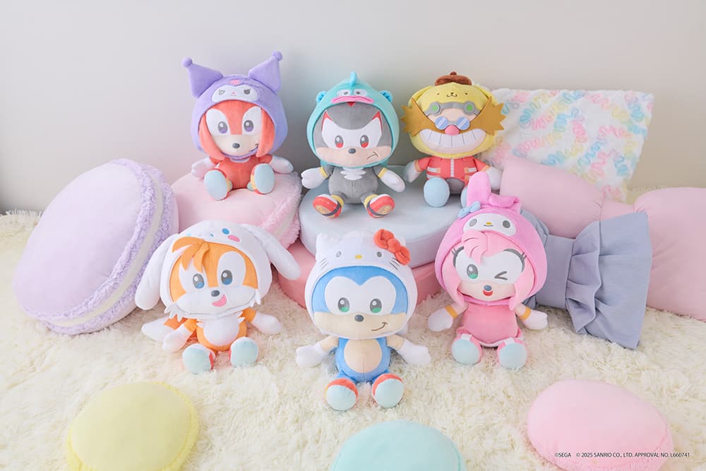 商品情報:SONIC&FRIENDS Sanrio characters ぬいぐるみM